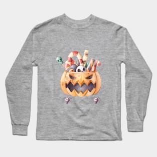 Creepy Pumpkin, Halloween Long Sleeve T-Shirt